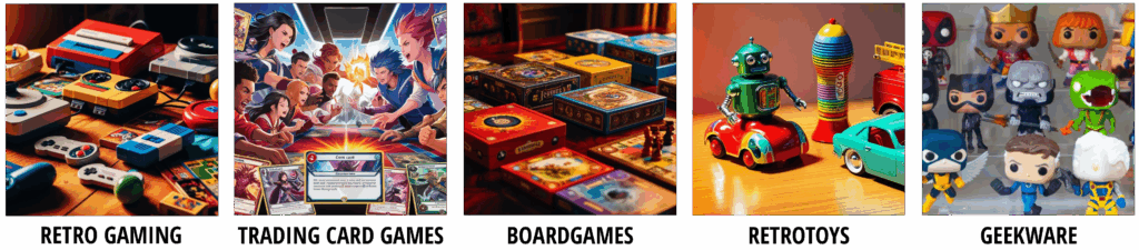 Gaming Collectors Beurs: Retrogame - TCG - Boardgames - Retrotoys